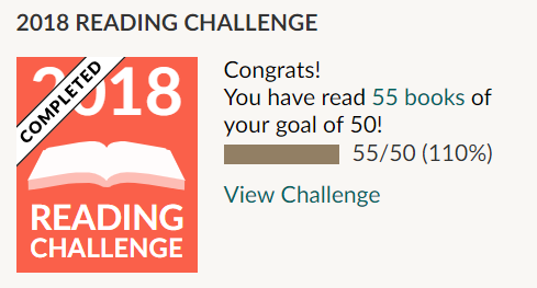 goodreads goal 55 of 50