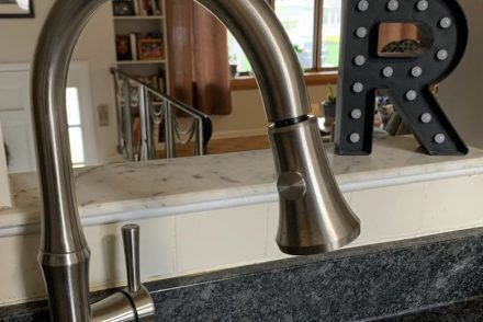 a kitchen faucet
