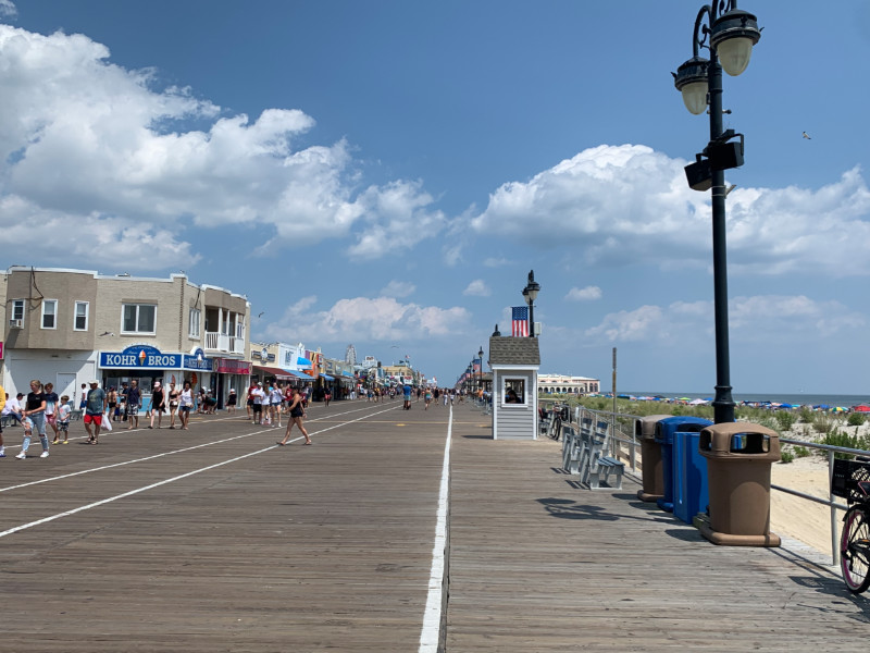 the Ocean City, NJ boardwalk