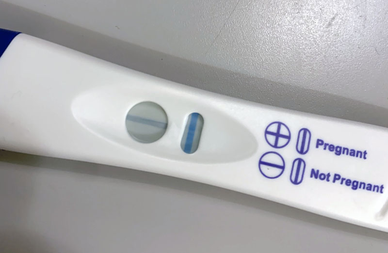 a negative pregnancy test