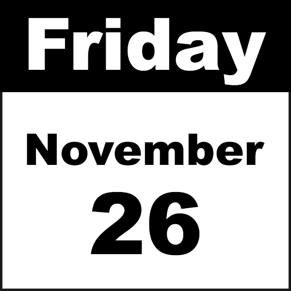 Friday November 26