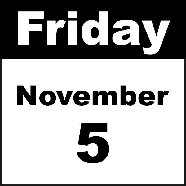 Friday 5: November Rain