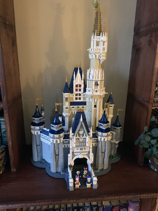 Lego Cinderella Castle, assembled.