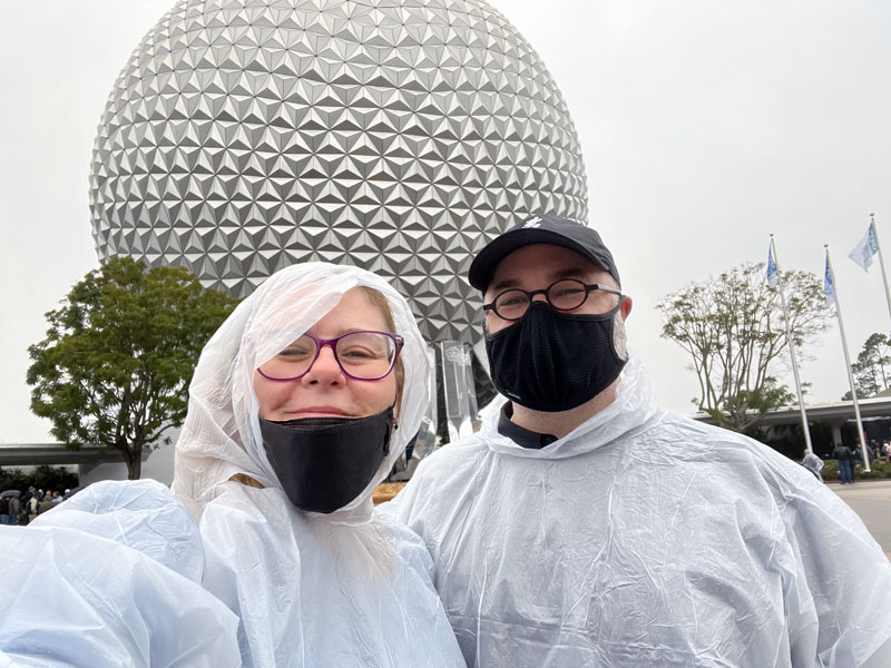 two dorks in the rain