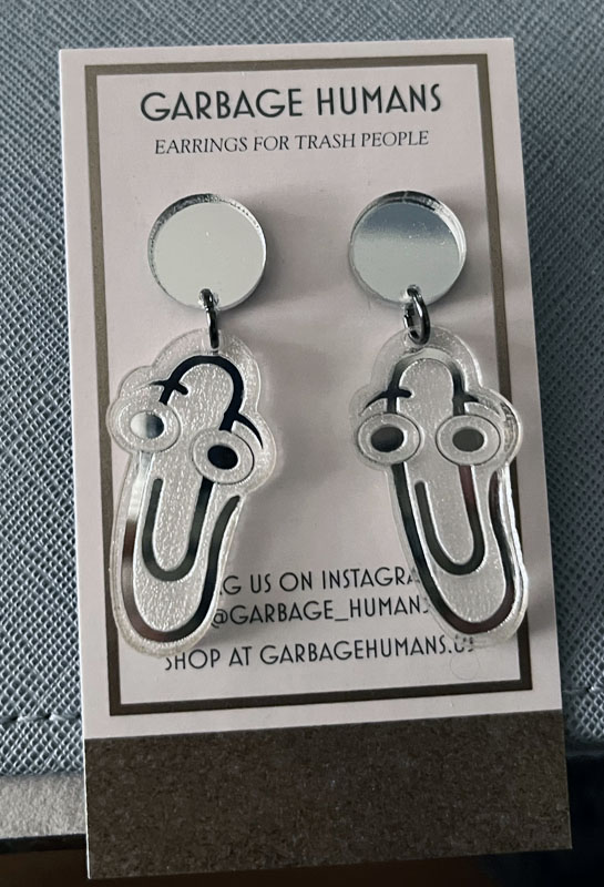 clippy earrings