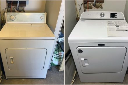 two clothes dryers in my garage
