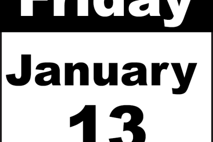 image says Friday January 13