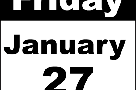 calendar page that says January 27th