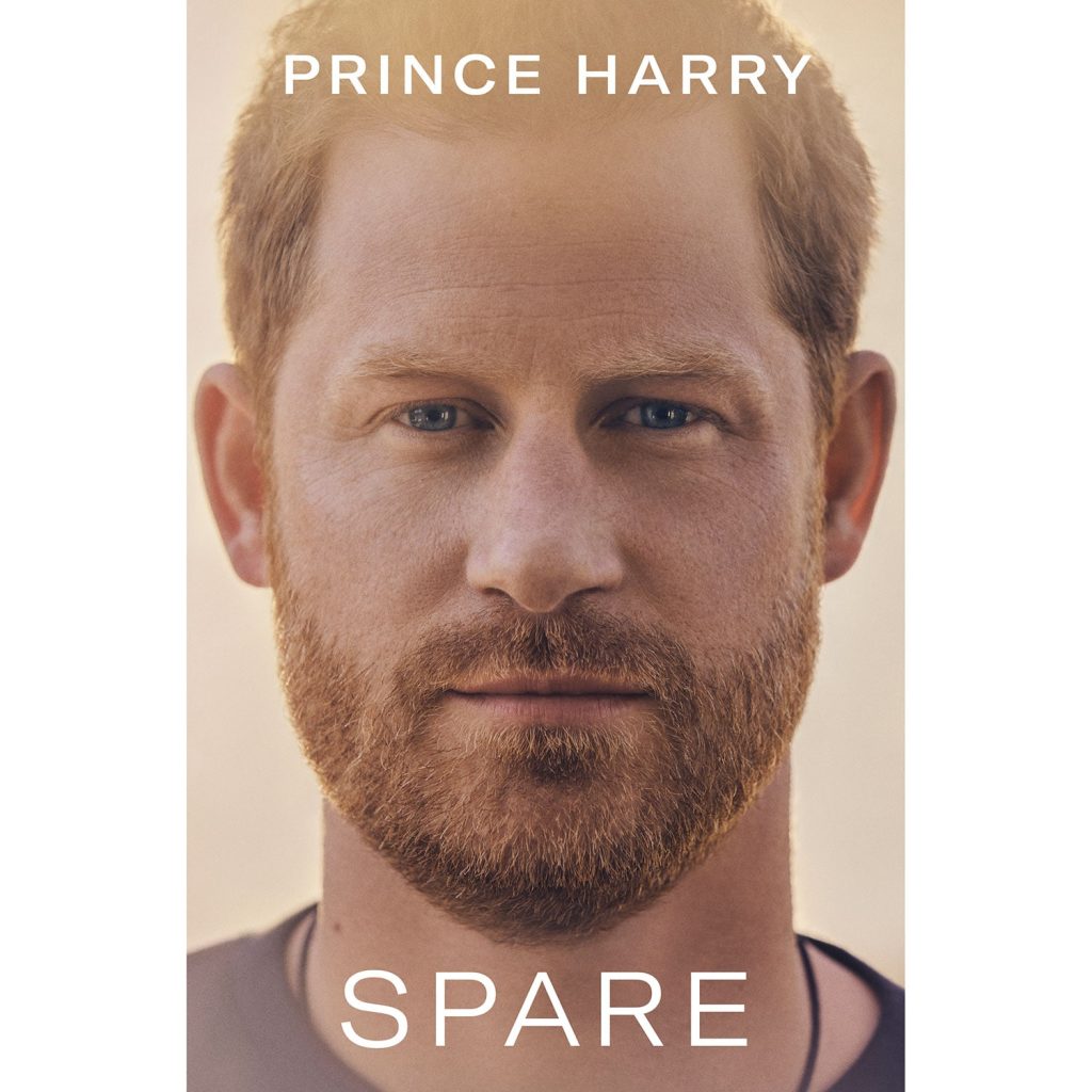 cover of Prince Harry's memoir, Spare