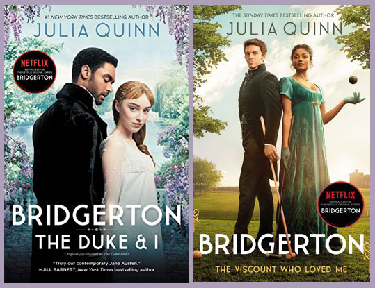 covers of the first two bridgerton books