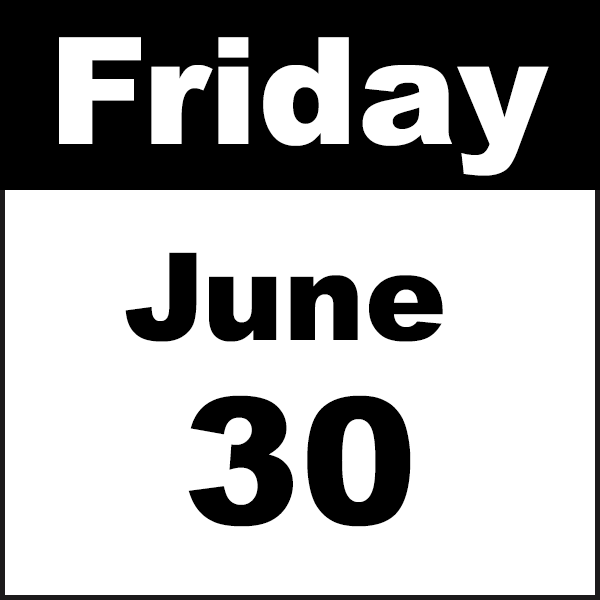 friday, june 30