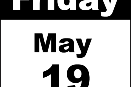 friday may 19 calendar page