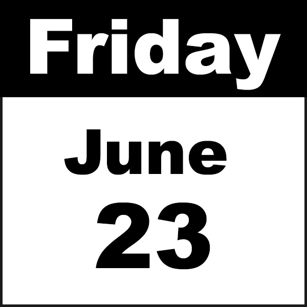 friday June 23