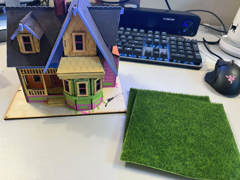 house and grass