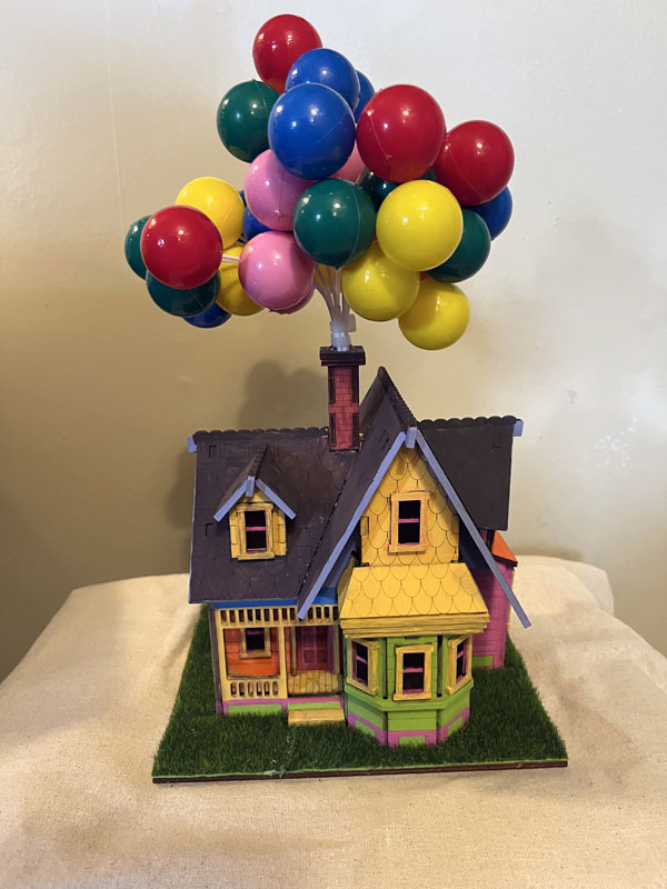 painted house with new balloons