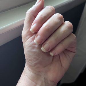 unpainted nails, the longest I've had them