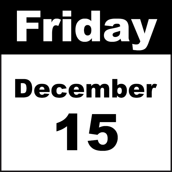 friday december 15