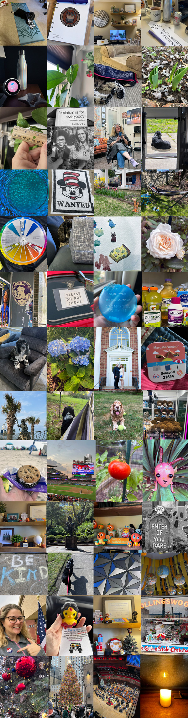 a 52 photo collage of all of the wordless wednesday posts. Captions below.