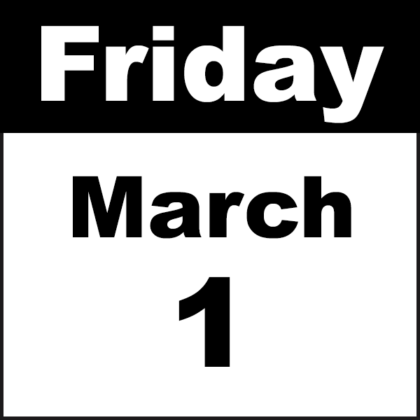 friday march 1