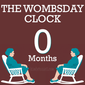 the Wombsday clock, reset to 0 months since my last period
