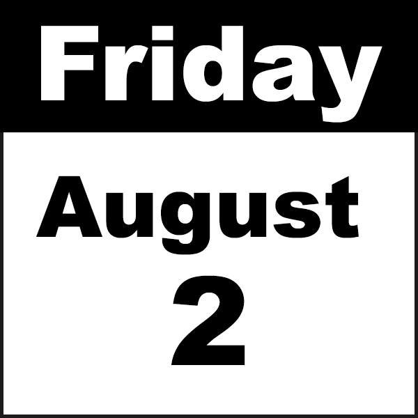 friday, august 2