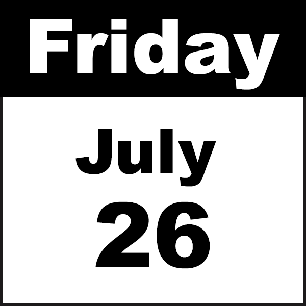 friday july 26