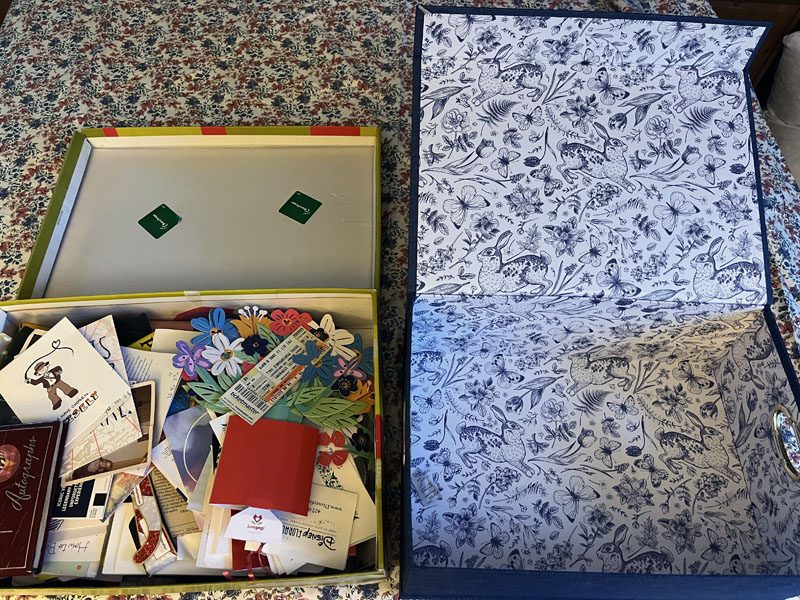 A former slob cleans her house: the memory box