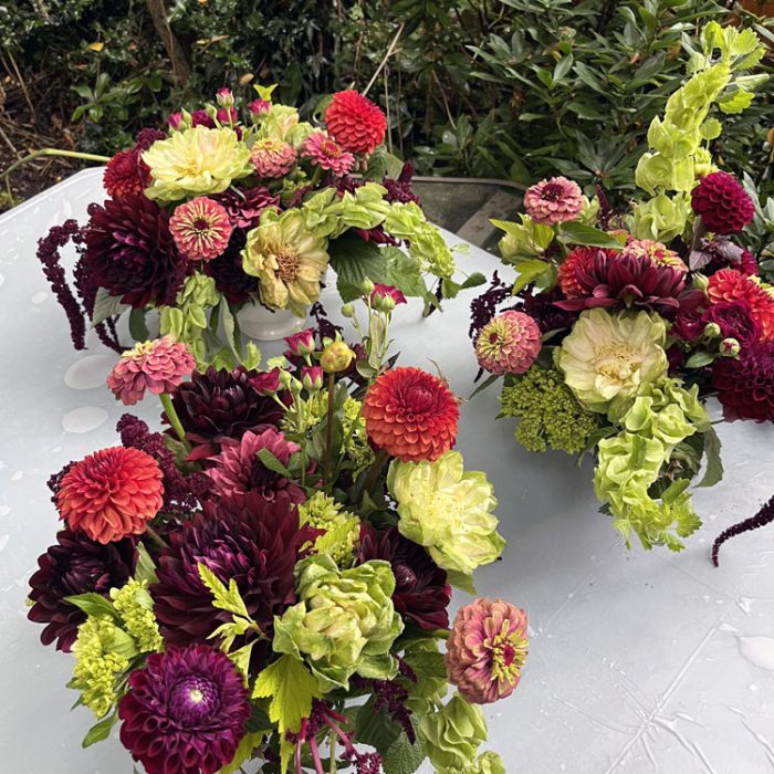 bouquets of arranged flowers