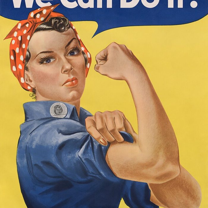 the well-known We Can Do It poster featuring Rosie the Riveter