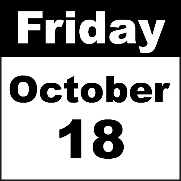 friday october 18