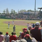 the Philadelphia phillies on the field at BayCare Ballpark in Clearwater FL