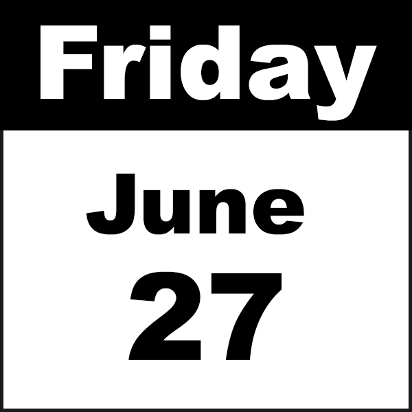 friday june 27