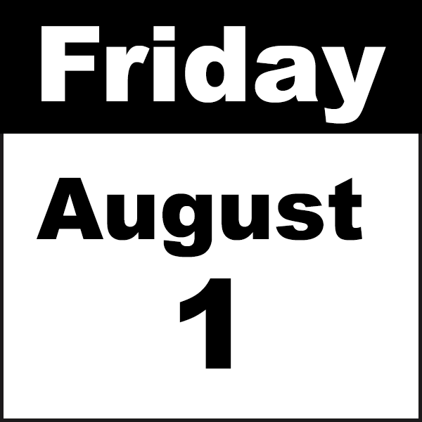 friday august 1