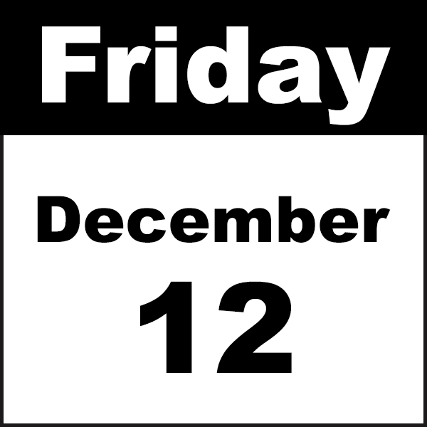 friday december 12
