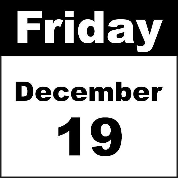friday december 19