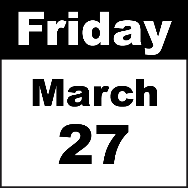 friday, march 27