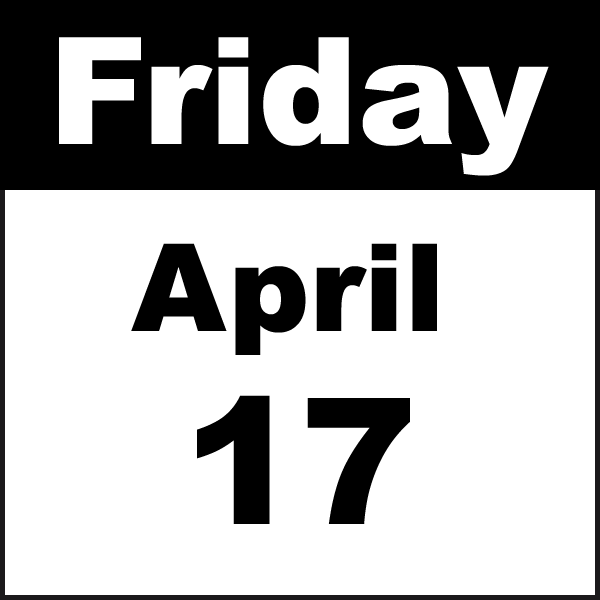 friday april 17