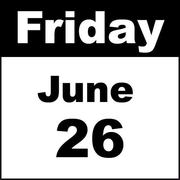 friday june 26