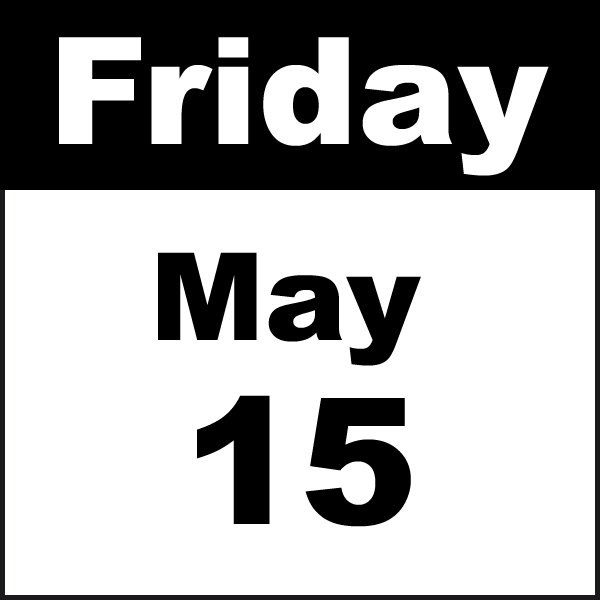friday may 15