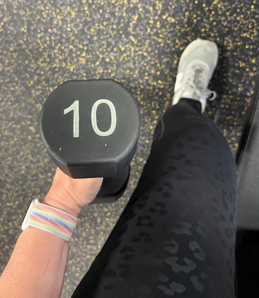 a 10lb dumbbell