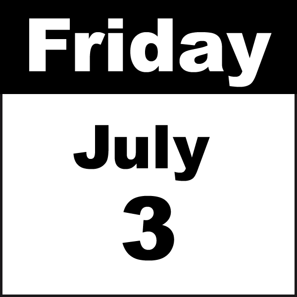 friday july 3
